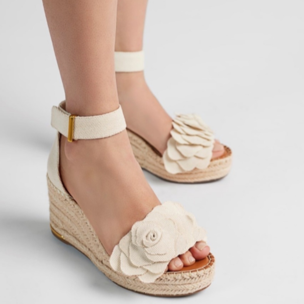 Franco Sarto Clemens 6 Flower Espadrille Wedge Sandal